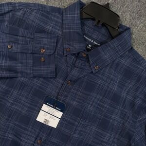 Preswick & Moore Shirt Mens XL Plaid Long Sleeve Easy Care‎ BWF-22517